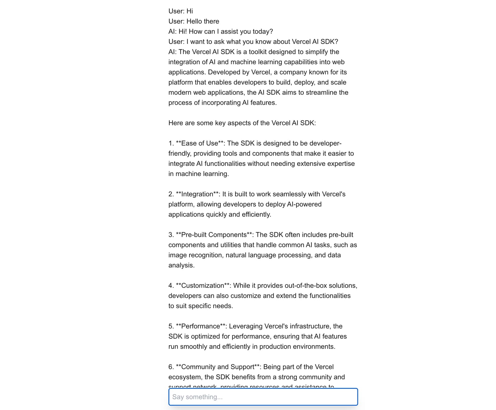Vercel AI SDK