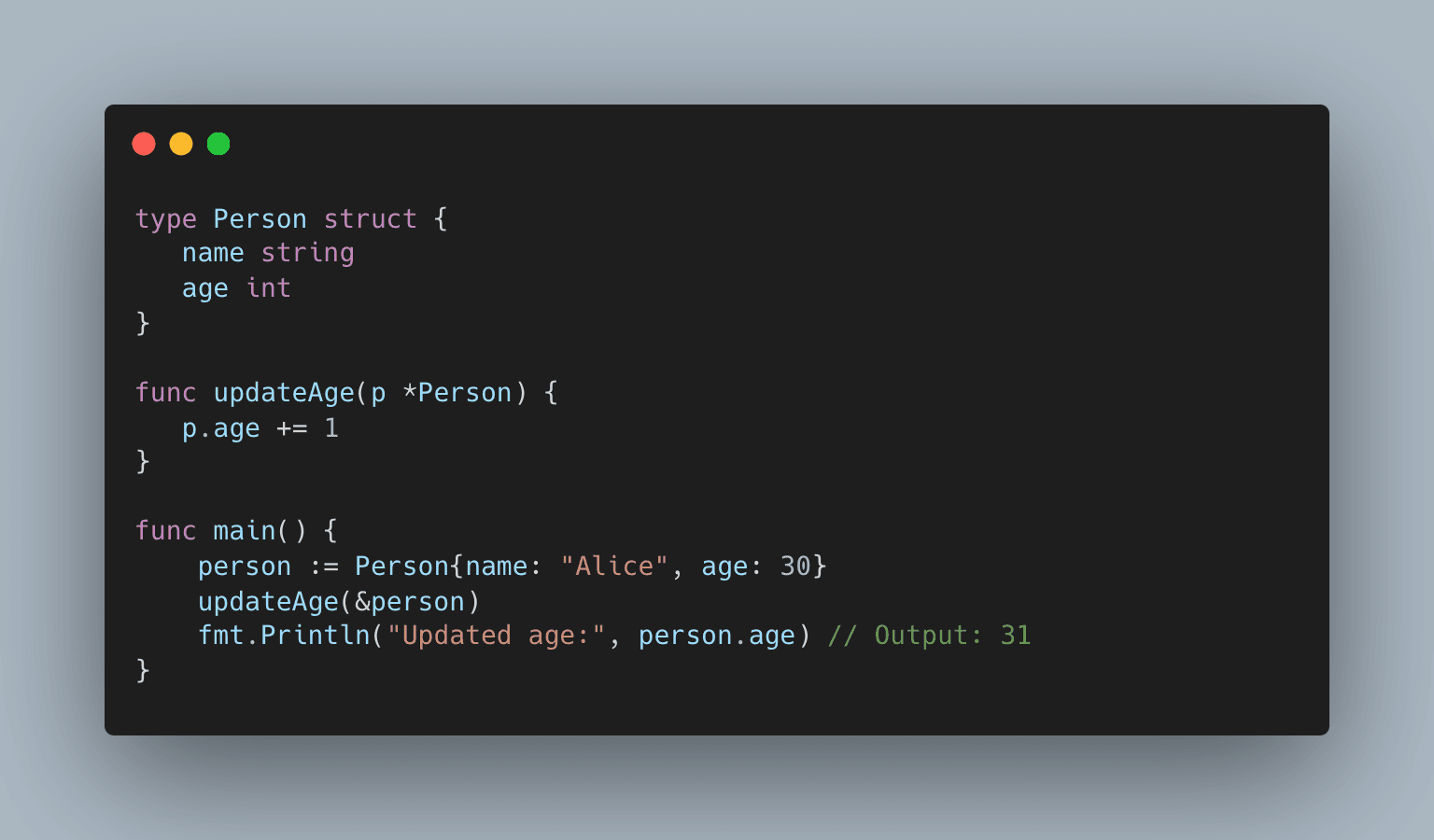 Pointer Struct